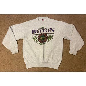 Vintage Fruit Of The Loom Belton Missouri Crewneck Made In USA Size Large